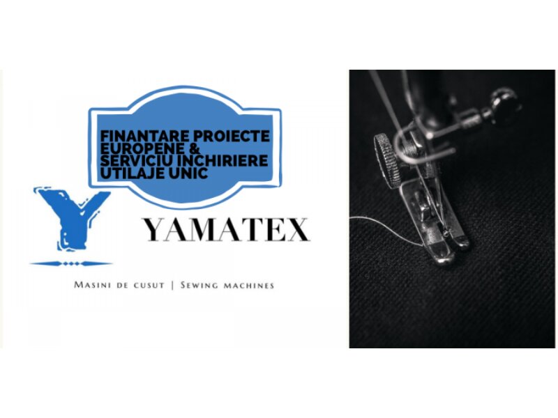 Yamatex, masini de cusut industriale noi si sh,